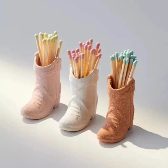 Cowboy Boot Matchstick Holder