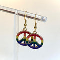 Peace Rainbow Pride Earrings