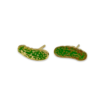 Pickle Enamel Earrings