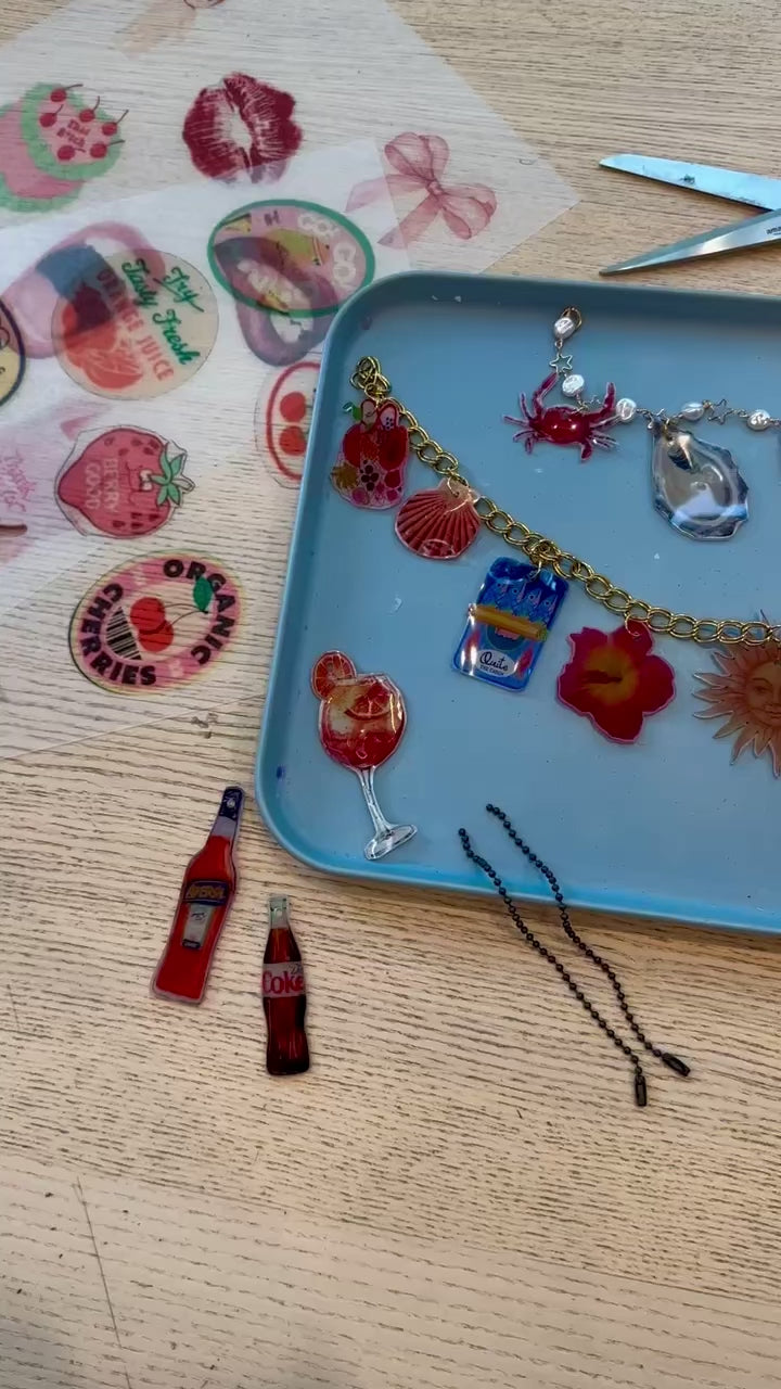 Summer Camp Series: Custom Shrinky Dink Charm Bracelets