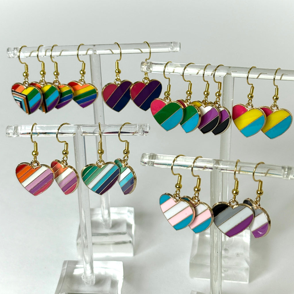 Heart Flag Pride Earrings