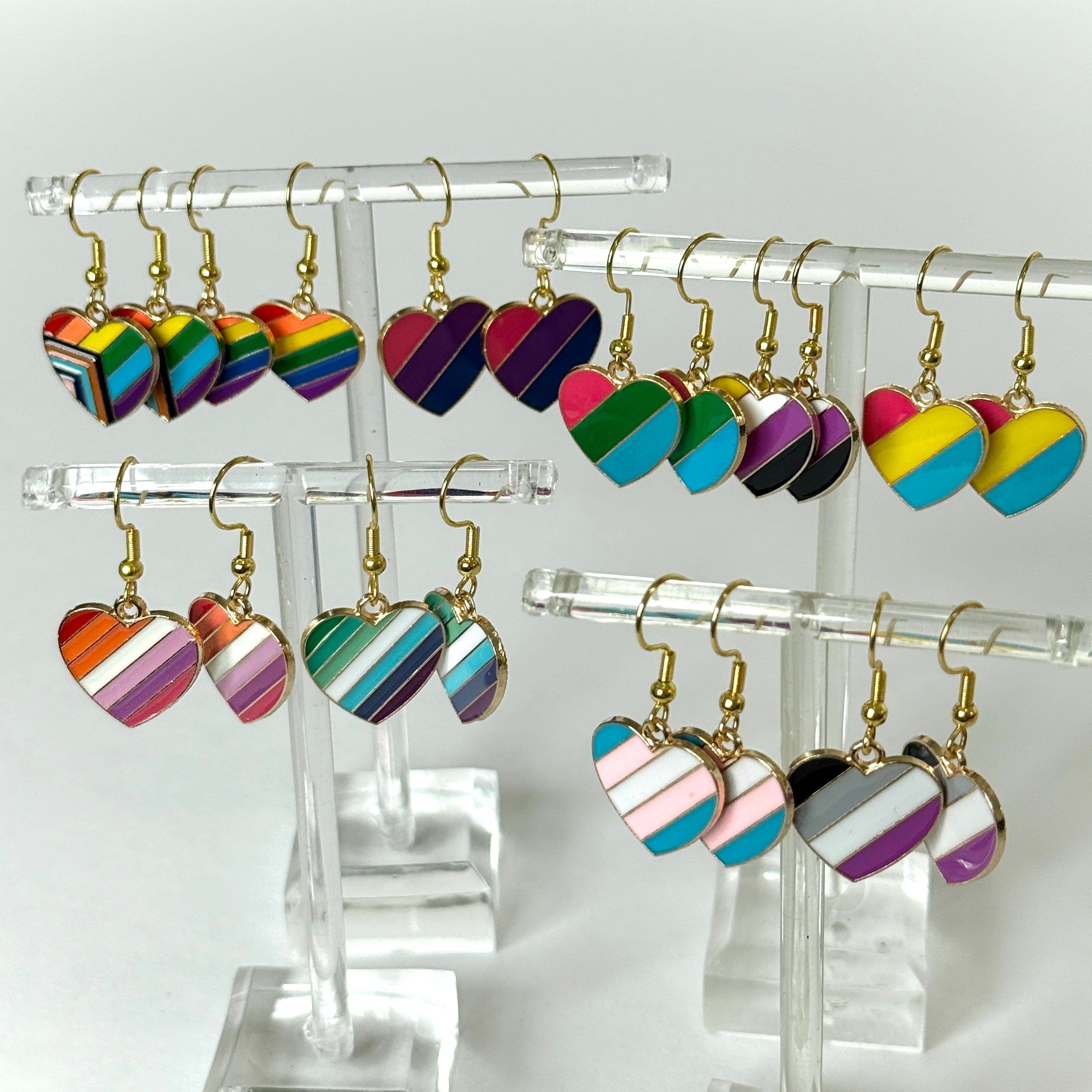Heart Flag Pride Earrings