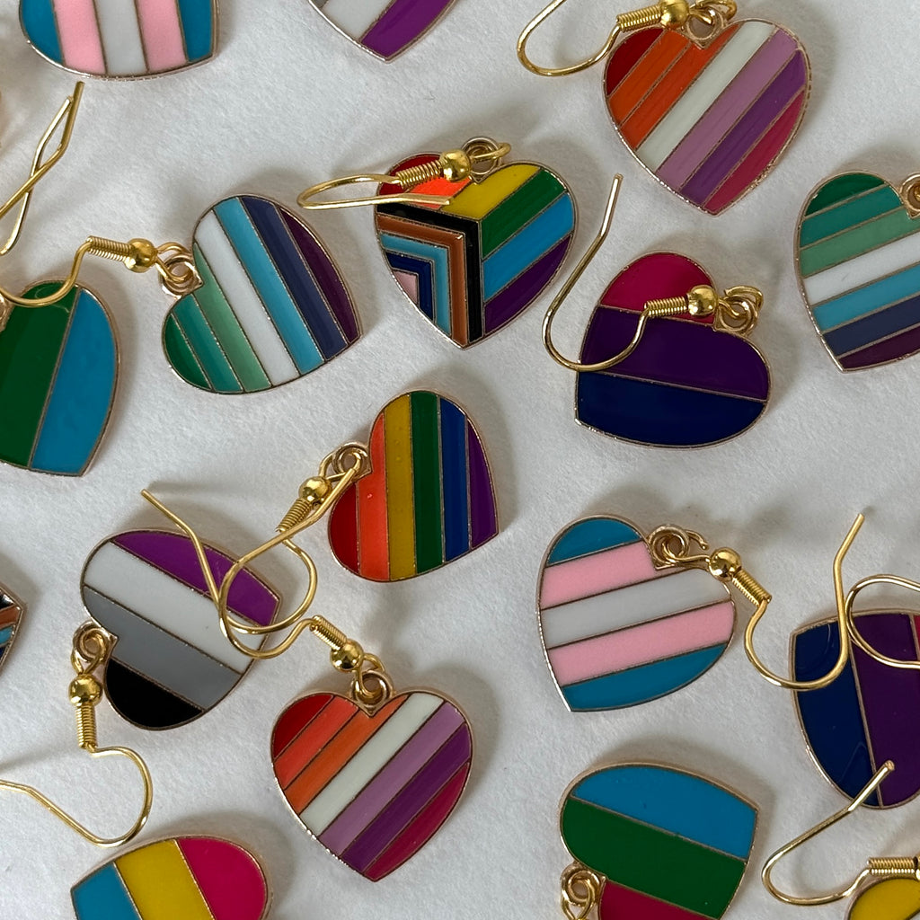 Heart Flag Pride Earrings