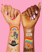 Pride Temporary Tattoos | rainbow, lgbtq, bachelorette
