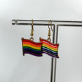 Rainbow Pride Flag Pole Pride Earrings