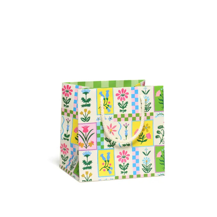 Retro Flower Gift Bag - Small