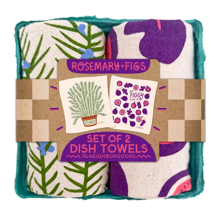 Rosemary & Fig Tea Towel - Set of 2