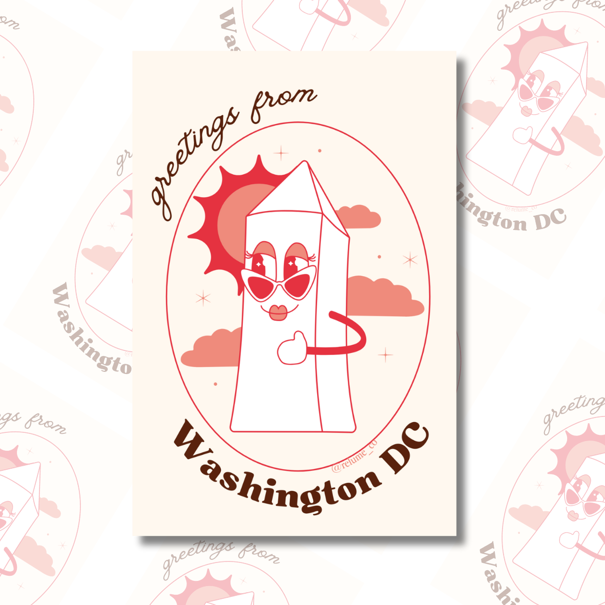 Martha Postcard - Greetings from Washington DC