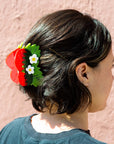 Strawberries and Flowers Hair Claw