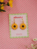 Sunflower Huggies Earrings
