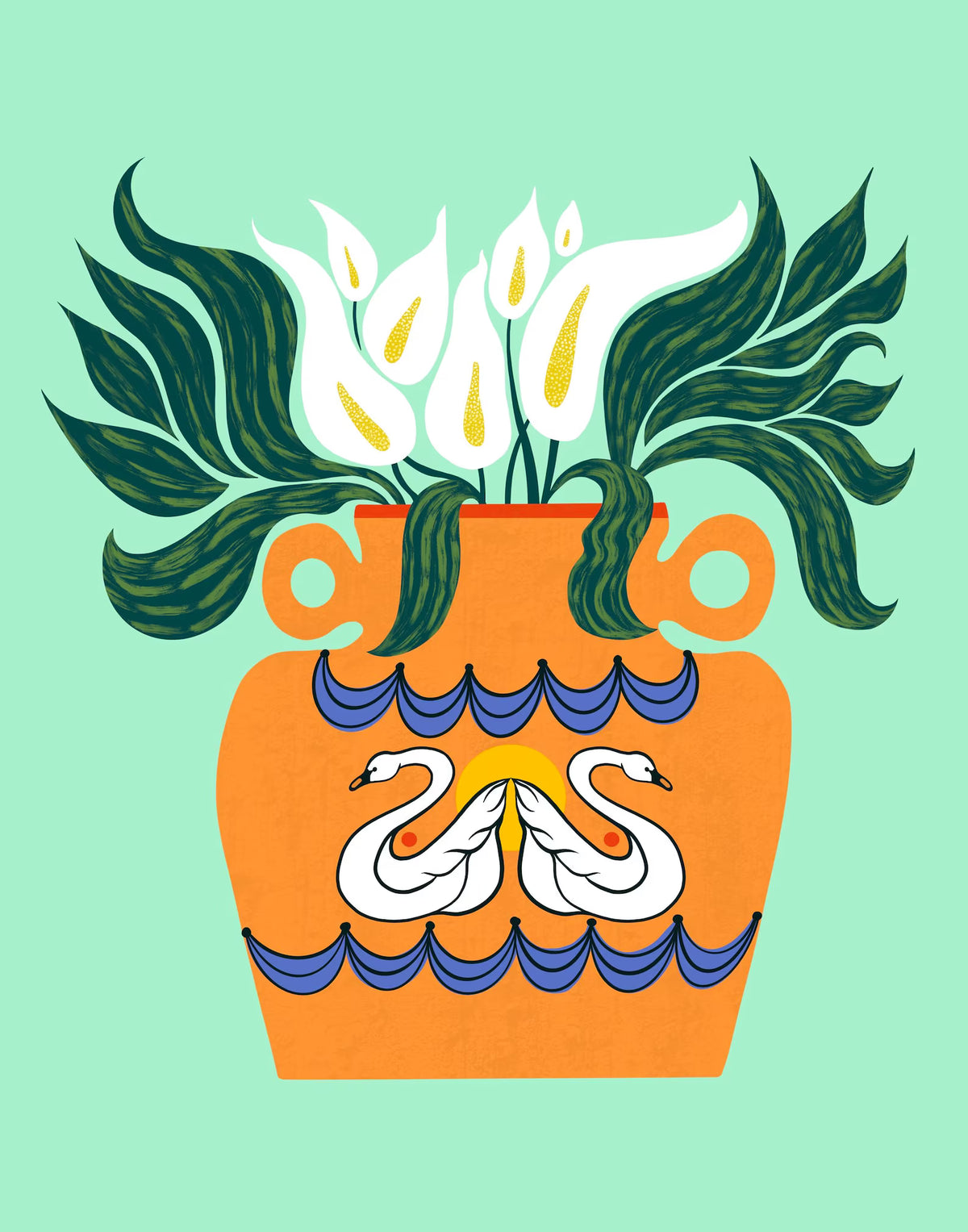"Swan Vase"