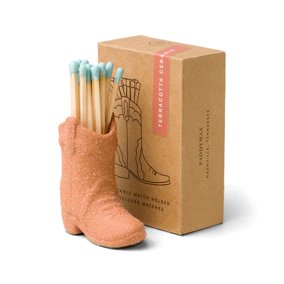 Cowboy Boot Matchstick Holder