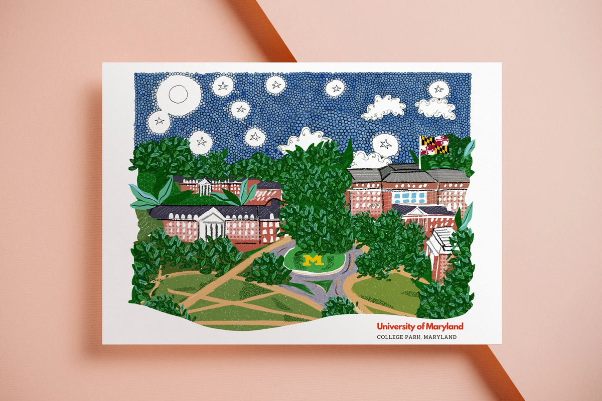 University of Maryland Art Print