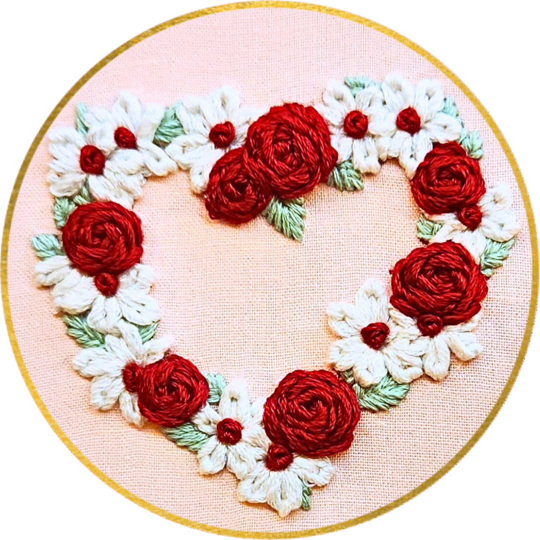 Intro to Embroidery Class: Little Love Charm