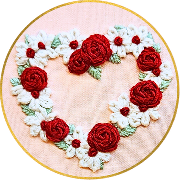 Beginner Embroidery Class: Galentine's Edition