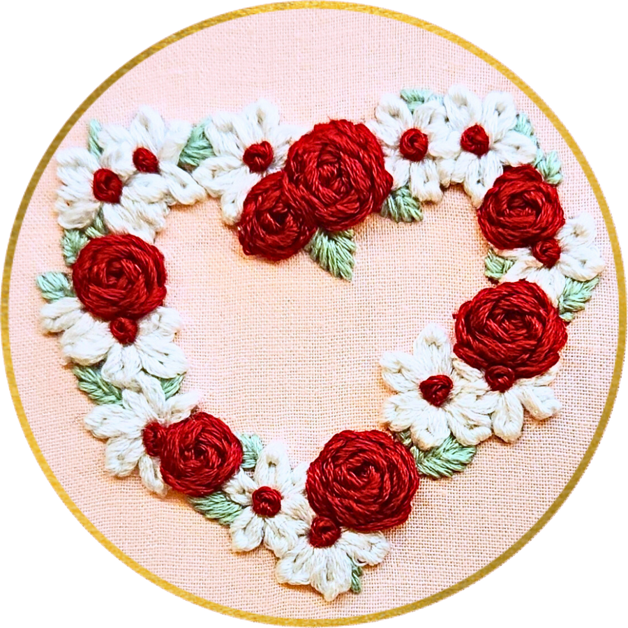 Beginner Embroidery Class: Galentine's Edition