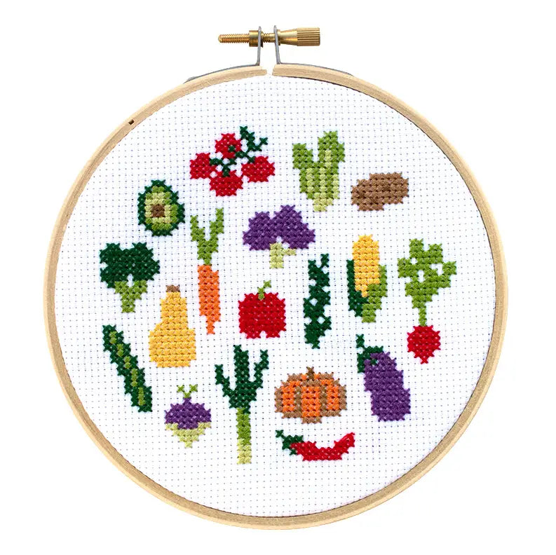 Veggies Cross Stitch Diy Kit