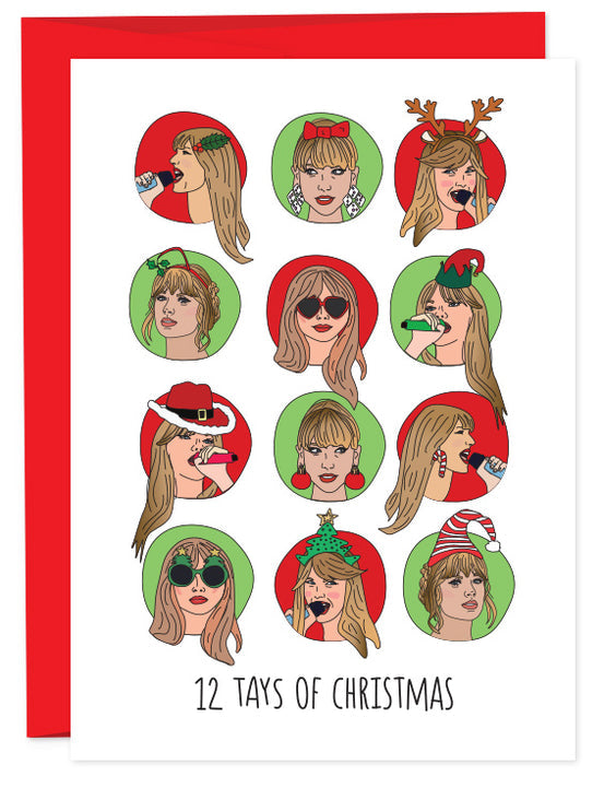 12 Days of Taylor Swift Christmas Card