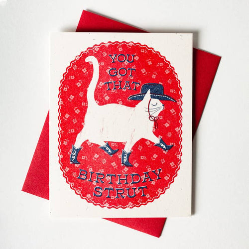 Birthday Strut - Greeting Card
