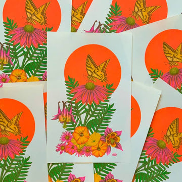 Butterfly Riso Print