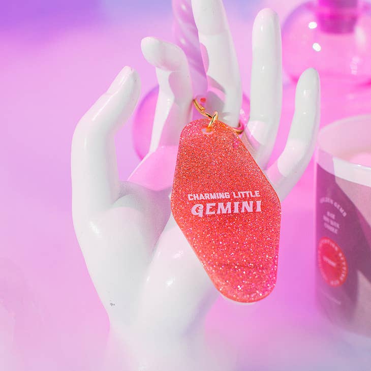Charming Little Gemini- Motel Keytag