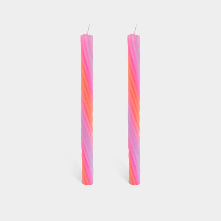 Rope Candles - Orange (2 pack)
