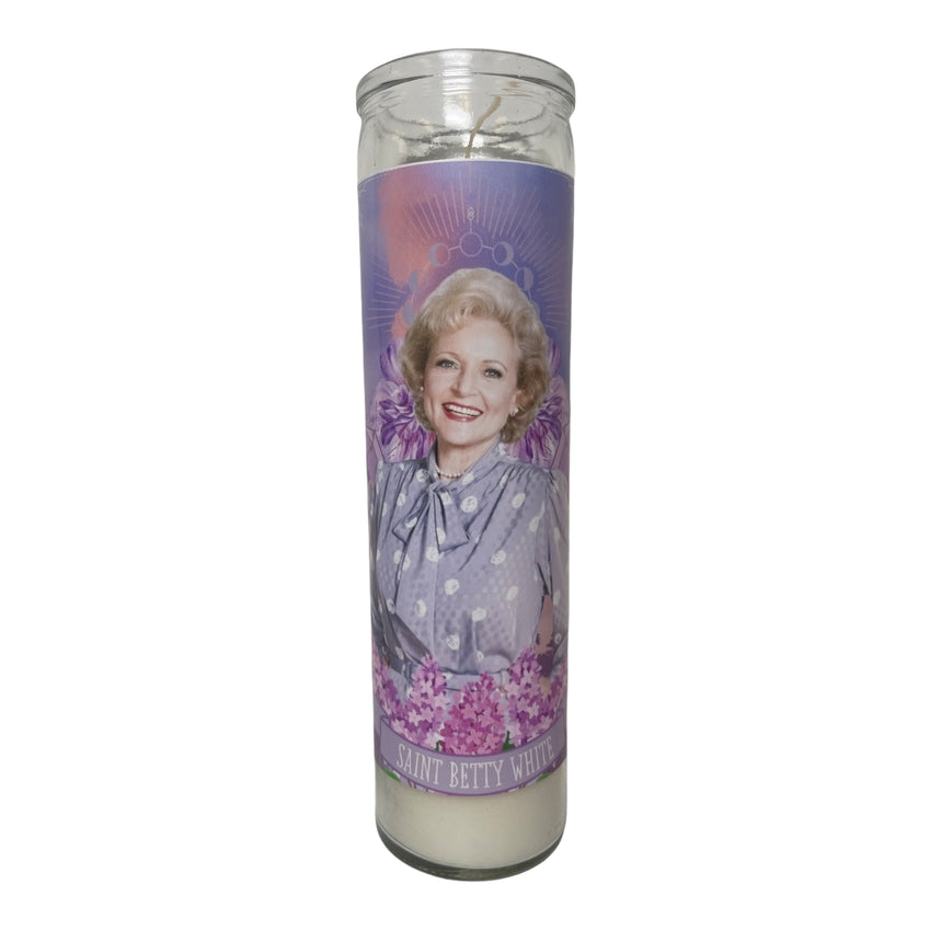 Betty White Altar Candle