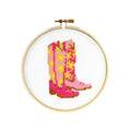 Cowgirl Boots Cross Stitch Kit