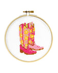 Cowgirl Boots Cross Stitch Kit