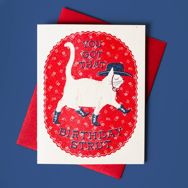 Birthday Strut - Greeting Card