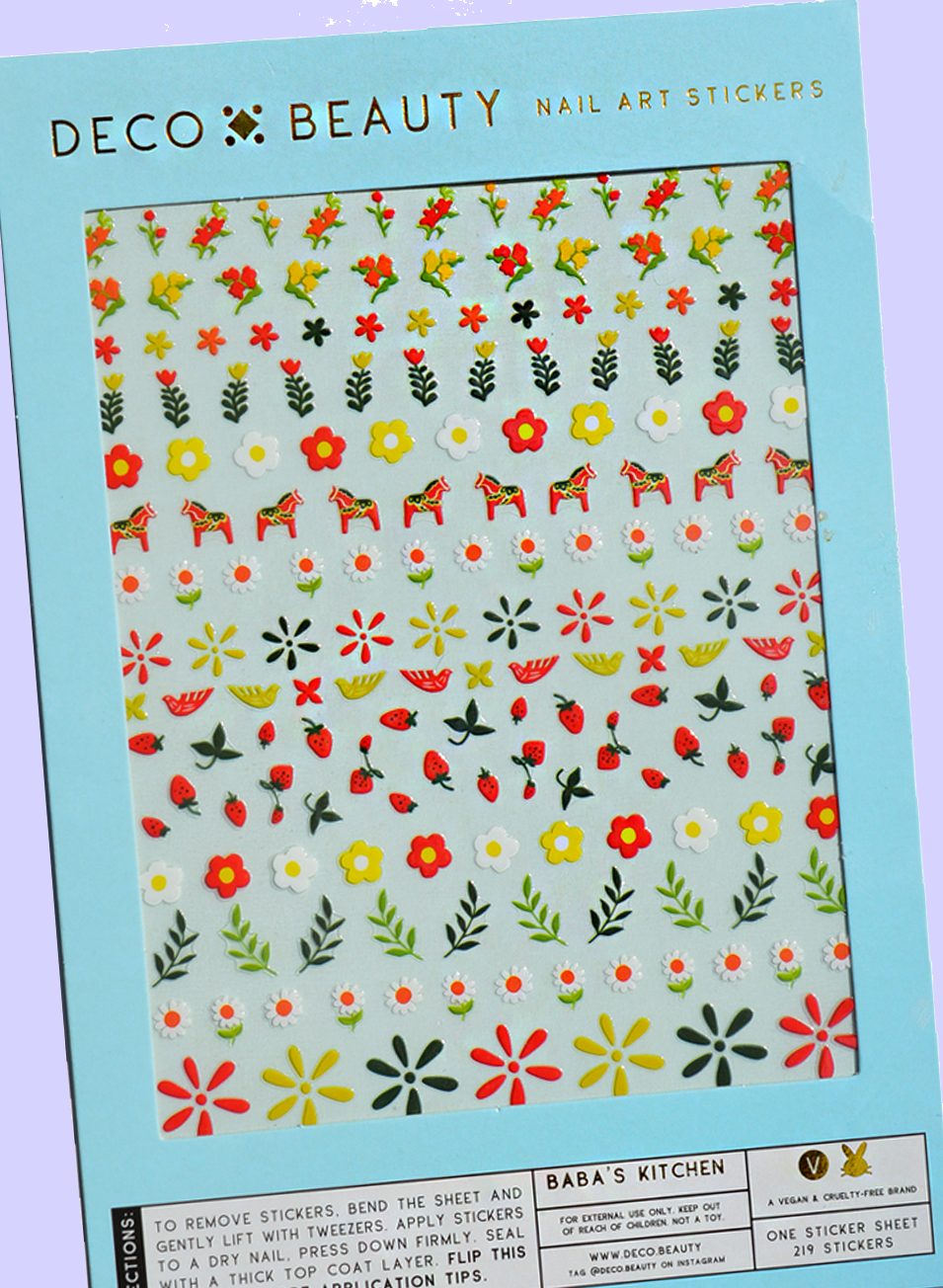 Baba's Kitchen Nail Stickers