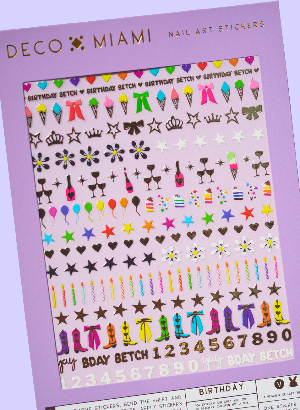 Birthday Nail Stickers