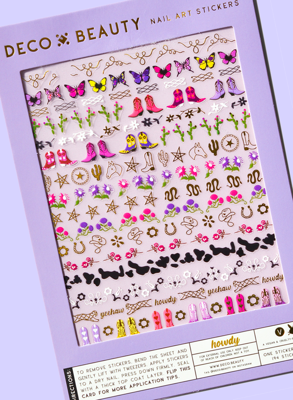 Howdy Nail Stickers