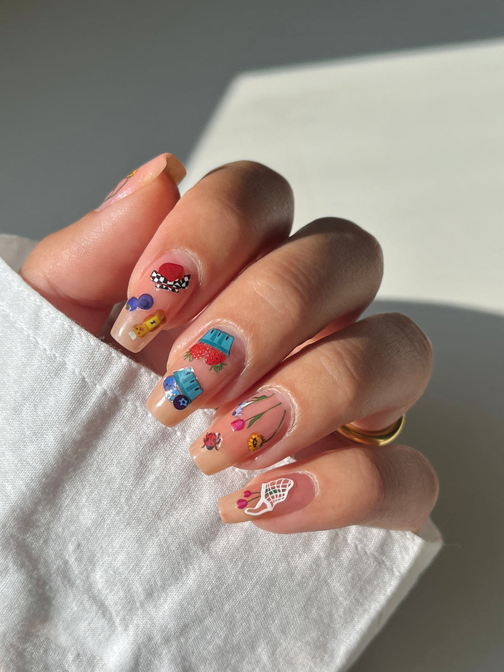 Farmer's Market Nail Stickers