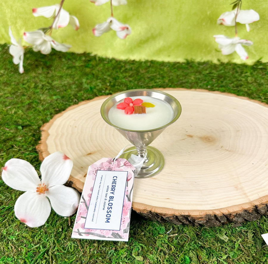 Cherry Blossom Organic Soy Candle - Shot of Spring