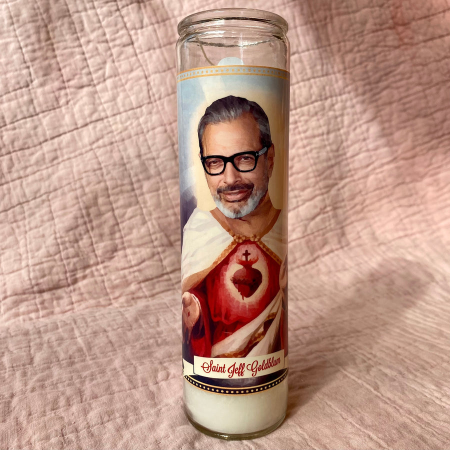 Jeff Goldblum Devotional Prayer Saint Candle