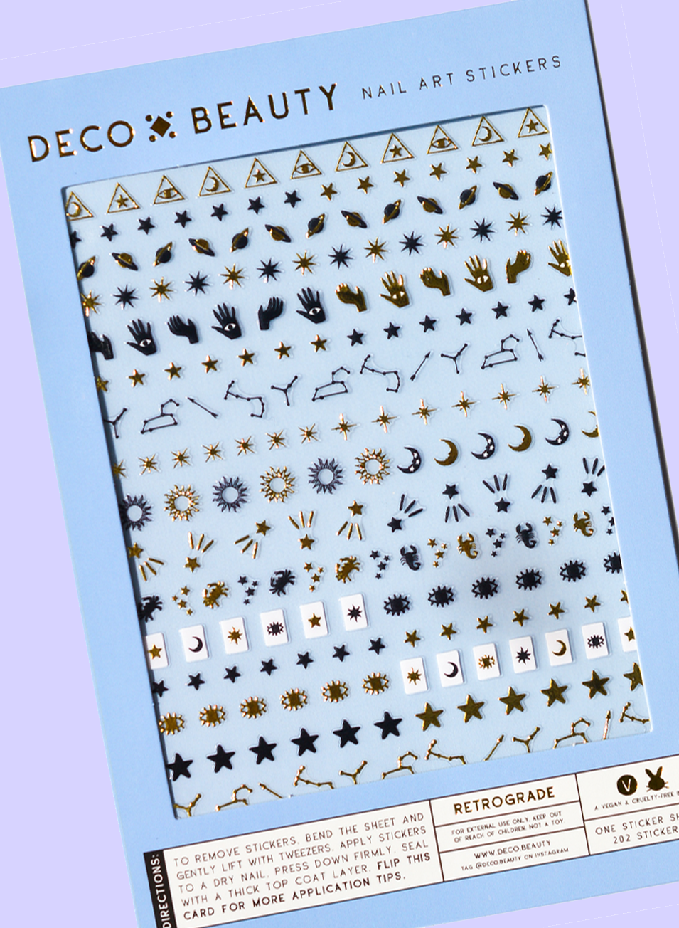 Retrograde Nail Stickers