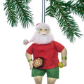 Santa Pickleball Ornament